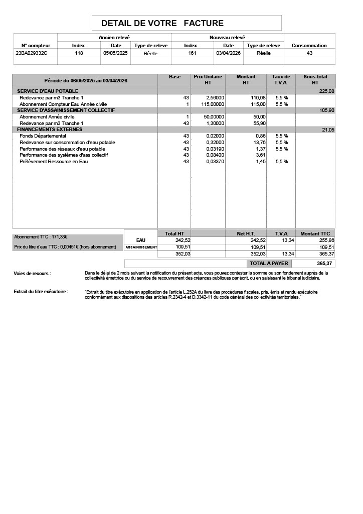 page 2 facture site